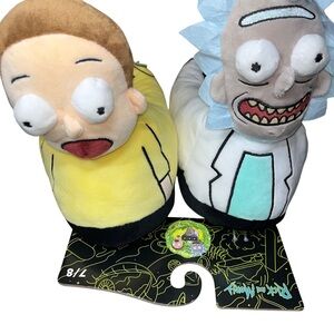 Rick And Morty Men’s Slippers 7/8 NWT Character